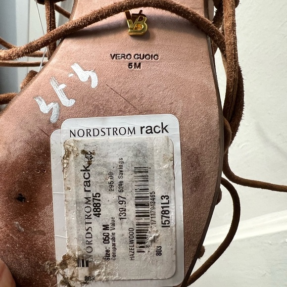 Veronica Beard Foley Suede Tie Up Sandal 6.5 - Picture 8 of 10